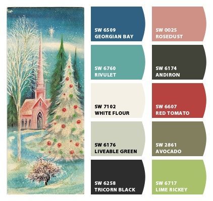 Christmas Illustration Color Palette, Non Traditional Christmas Color Palette, Vintage Christmas Palette, Winter Holiday Color Palette, Nutcracker Color Palette, Retro Christmas Color Palette, Vintage Christmas Color Palette, Christmas Color Schemes, Lime Rickey