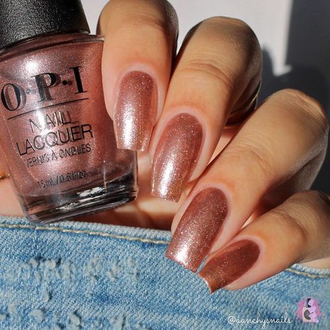 Aanchal | Nail Blogger on Instagram: “Metallic Composition - @opi from the Fall 2021: Downtown LA collection ✨ Purchased from @beyondpolishcanada @beyondpolish ✨” Opi Dtla, Rose Gold Nail, Rose Gold Nail Polish, Shimmer Nail Polish, Gold Nail Polish, Rose Gold Nails, Feet Nails, The Fall, Nail Care