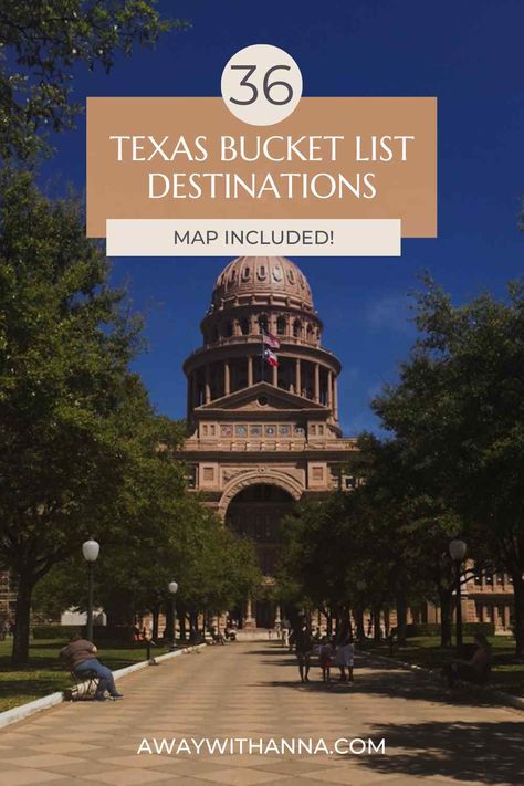 Discover the ultimate Texas bucket list with this curated list of 36 must-visit places. From iconic landmarks to hidden gems, this blog post is your go-to guide for exploring the best of Texas. Texas travel destinations Best places to visit in Texas Top attractions in Texas Texas road trip itinerary Historical sites in Texas Natural wonders in Texas Family-friendly destinations in Texas Hidden gems in Texas Popular tourist spots in Texas Unique experiences in Texas Texas Tourist Attractions, Texas Attractions, Texas Bucket List, Guadalupe Mountains, Visit Texas, Texas Vacations, Tourist Sites, Texas Travel, Bucket List Destinations