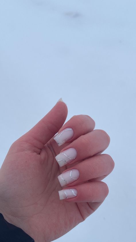 Nails Gel Short Simple, Milk White Nails Design, New Year Nails Design 2022, New Years Nails Gel, New Year Nails 2023, Milk White Nails, White Nails Design, New Year Nails, New Years Nail Designs