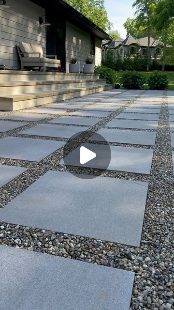 John Colaneri on Instagram: "You have watched me transform my outdoor space over the past couple of years. I love the porcelain pavers with pea gravel, but I was constantly sweeping them and making it look neat. I was nervous to have over a lot of people because I would be sweeping up at the end of the night.  I found @easihold and all my problems are solved. This product is incredible and the stones DO NOT move! Now I can have the look I want and no more cleaning up after everyone! 

#outdoorliving #patiodesign #patiopavers #outdoordesign #outdoordecor" Pavers With Pea Gravel, Porcelain Pavers, Backyard Walkway, Front Yard Landscaping Plans, Pea Gravel, Summer Mantle Decor, Front House Landscaping, Vegetable Garden Design, Garden Pathway