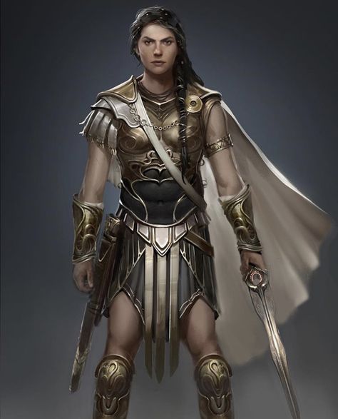 Armor Clothing, Assassins Creed Art, Greek Warrior, Assassins Creed Odyssey, Female Armor, Heroic Fantasy, Grece Antique, Ancient Mythology, New Gods