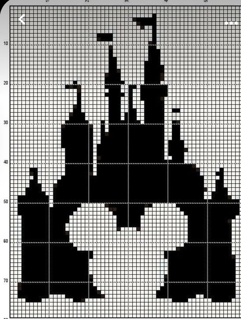 Disney Castle Cross Stitch Pattern, Disney Tapestry Crochet, Disney Tapestry, Modele Pixel Art, Disney Cross Stitch Patterns, Disney Cross Stitch, Pixel Pattern, Pixel Art Pattern, Crochet Tapestry