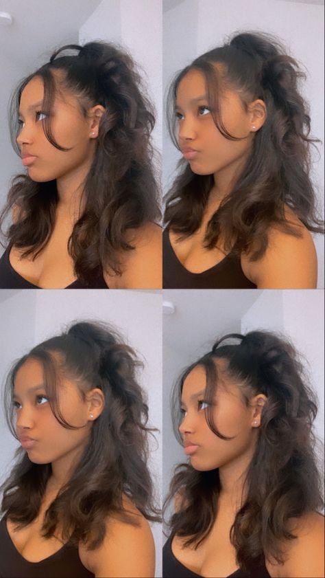 Hairstyle Ideas Black Women, Pool Party Hairstyles, Pool Hairstyle Ideas Black, Y2k Hairstyles, Quick Natural Hair Styles, Pool Hairstyle Ideas, Curly Hair Styles Easy, Hairdos For Curly Hair, Flat Iron Hair Styles