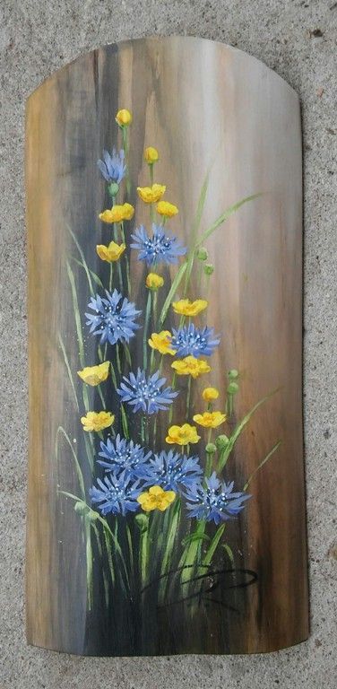 Barn Wood Art, Wood Pallet Art, Flowers Painted, Fence Art, Pallet Painting, Abstract Decor, Pallet Art, Driftwood Art, Window Painting