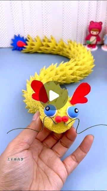 Egg Carton Dragon Craft, Egg Carton Dragon, Egg Tray Craft Diy, Kids Snow Globe Craft, Dragon Crafts Preschool, Dragon Egg Craft, Egg Box Craft, February Lessons, Snow Globe Crafts