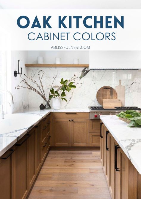 Medium Maple Kitchen Cabinets, Kitchen Cabinets Wood Stain, Walnut Oak Kitchen Cabinets, Woodmode Kitchen Cabinets, Modern Maple Kitchen Cabinets, Stain Cabinets Kitchen, White Oak Kitchen Cabinets Stain Color, Kitchen With Dark Oak Cabinets, Kitchen Cabinet Stain Colors 2024