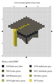 Graduation Canvas, Graduate Cap, Perler Pattern, Fuse Bead Patterns, Cross Stitch Christmas Ornaments, Cross Stitch Patterns Flowers, Mini Cross Stitch, Cross Stitch Cards, Perler Beads Designs