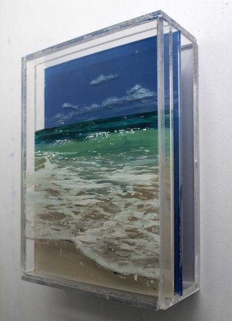 Layered Plexiglass Art | Lucaya2 – Jess Hurley Scott Plexiglass Art Ideas, Layered Glass Art, Plexiglass Art, Layered Painting, Cruise 2023, Layer Paint, Layered Art, Contemporary Glass Art, Plastic Art