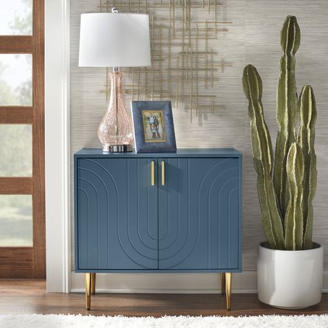 Willa Arlo Interiors Mallorca 29.25'' Tall Steel 2 - Door Accent Cabinet & Reviews | Wayfair Door Accent Cabinet, Buffets And Sideboards, Cabinet Dimensions, Transitional Modern, Mdf Frame, Online Furniture Shopping, Accent Doors, Accent Cabinet, Mid Century Modern Design