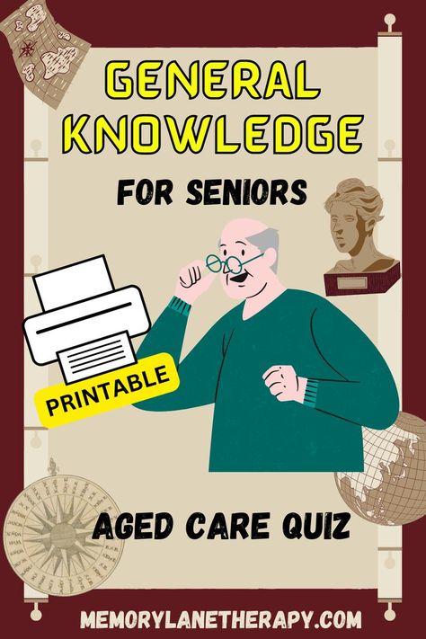 Trivia For Seniors, Senior Living Activities, Activities For Seniors, Nursing Home Activities, Geography Quiz, Tricky Riddles, Elderly Activities, Activity Director, Knowledge Quiz