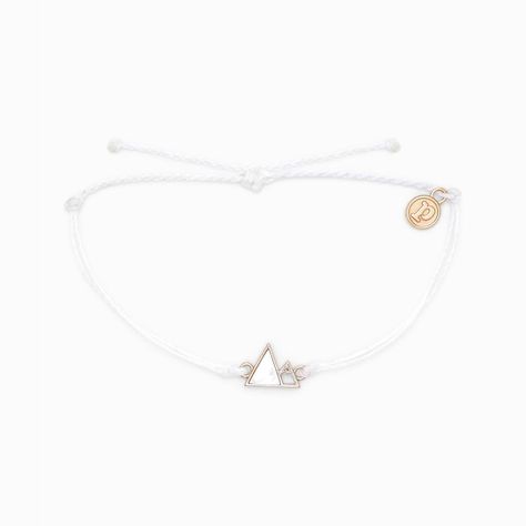 Gem Mountain Charm Bracelets Pura Vida, Mountain Bracelet, Tooth Charm, Mountain Necklace, Wave Bracelet, Gold Waves, Pura Vida Bracelets, Chalcedony Stone, Hang Ten