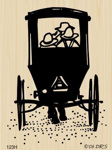 Amish Buggy Silhouette, July Journal, Covered Wagons, Amish Buggy, News Letter, Custom Rubber Stamps, Simple Painting, Covered Wagon, Journaling Inspiration