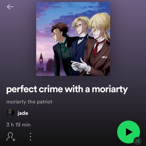 Anime Playlist Names, Spotify Playlist Anime, Spotify Playlist Names, Better Call Saul Breaking Bad, Sherlock Moriarty, Playlist Names Ideas, Therapy Playlist, Anime Mems, James Moriarty