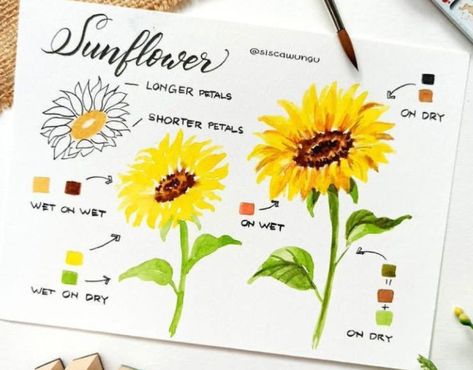 Skulls Animal, Glass Cloches, Sunflower Watercolor Painting, Halloween Watercolor, Learn Watercolor Painting, Watercolor Flowers Tutorial, Learn Watercolor, Watercolor Tips, Watercolor Food