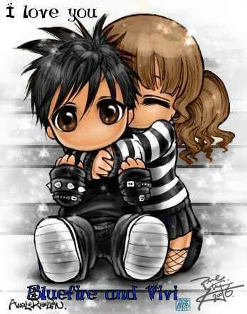 Emo Love Amor Emo, Emo Couples, Emo Love, Image Couple, Emo Art, Cute Emo, Cartoons Love, Emo Scene, Couple Cartoon