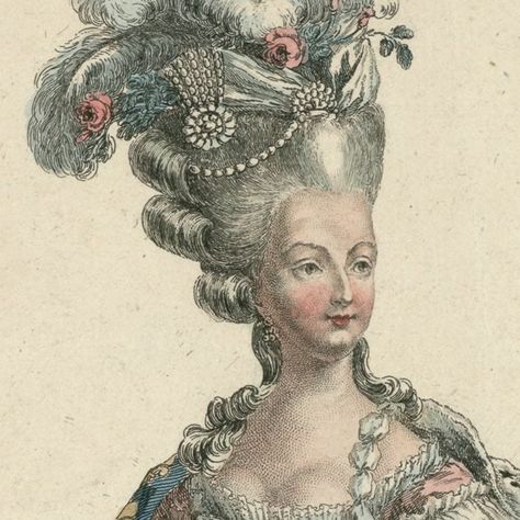 Marie Antoinette loved ornate hair | Blog | Linda May Studio Marie Antoinette Hairstyle, Rococo Hairstyles, Marie Antoinette Hair, Marie Antoinette Movie, Pompadour Hairstyle, Hair Style Korea, Hairstyle Names, Hair Sketch, Athletic Hairstyles