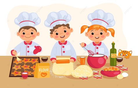 Little Chef Activities For Kids, Cooking Activity For Kids, Cook Clipart, Baking Cartoon, Diner Burger, Cooking Cartoon, Cooking With Children, Cooking Drawing, Chef Cartoon