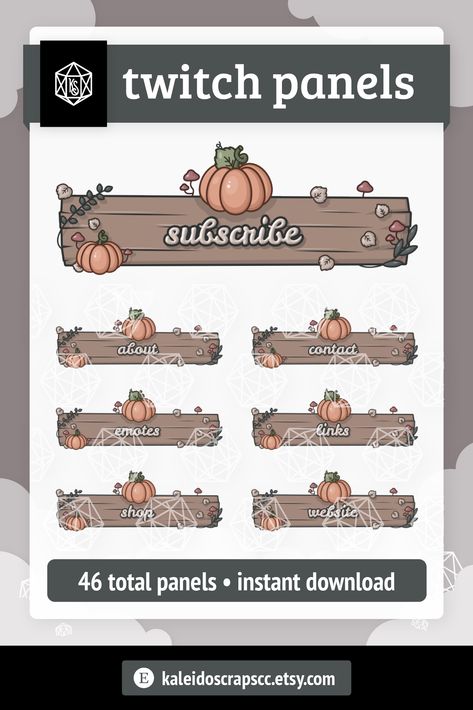 Witchy Twitch Overlay, Twitch Panels Ideas, Twitch Branding, Cottagecore Pumpkin, Halloween Nature, Plant Witch, Twitch Streaming Setup, Twitch Banner, Twitch Streaming