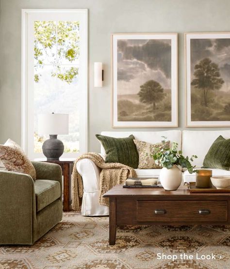 Shop the Look Pottery Barn Aesthetic, Pottery Barn Living Room Ideas, Alabaster Living Room Walls, Pottery Barn Living, Barn Living Room, Pottery Barn Decor, Pottery Barn Living Room, Pottery Barn Style, Barn Living