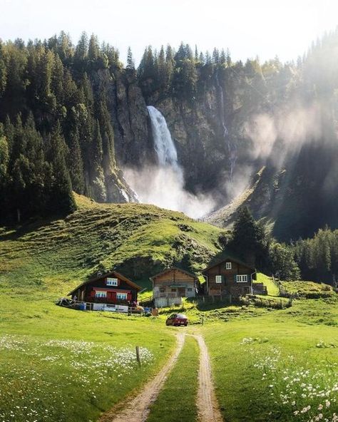 Stäubifall ~ Unterschächen, Switzerland🇨🇭✌💕 #vacationmode #travel #switzerland Wooden Cottage, Daily Pictures, Amazing Pics, Future City, September 28, Do You Like It, Wonders Of The World, On Tumblr, Switzerland