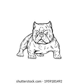 Pocket Bully Tattoo, Bully Dog Drawing, American Bully Tattoo Ideas, American Bully Silhouette, American Bully Tattoo Design, Bully Dog Logo, American Bully Drawing, American Bully Logo, American Bully Tattoo