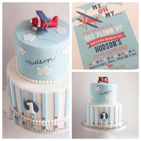 Airplane Birthday Theme Decoration, Airplane First Birthday Cake, First In Flight Birthday Party, One Year Flew By Birthday, Time Flies Birthday Cake, First Flight Birthday Party, Time Flies First Birthday Cake, Time Flies Cake, Helicopter Party