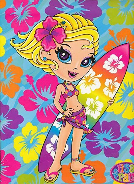 Lisa Frank Beach, Lisa Frank 2000s, Lisa Frank Characters, Lisa Frank Painting, Lisa Frank Wallpaper, 2000s Prints, Lisa Frank Aesthetic, Lisa Frank Art, Harajuku Rainbow