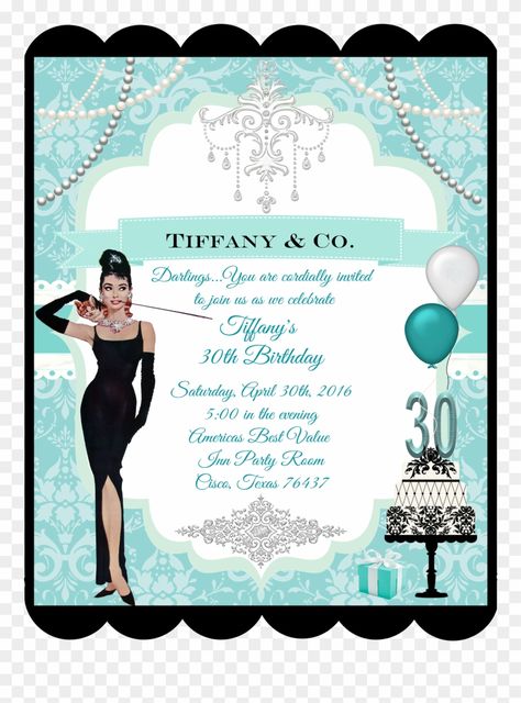 Download hd Breakfast At Tiffany Birthday Party And Event Invitation - Breakfast At Tiffany's Invitation Clipart and use the free clipart for your creative project. Tiffany Blue Birthday Party, Breakfast At Tiffanys Party Ideas, Tiffany Birthday Party, Tiffany Birthday, Tiffany Theme, Tiffany Bridal Shower, Tiffany Party, Blue Birthday Parties, Invitation Clipart