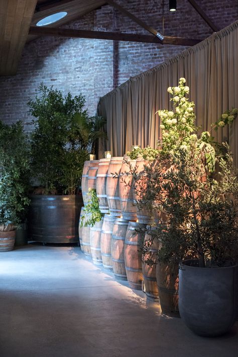 Wine Barrel walls a country feel for your event Wine Festival Decorations, Tullamore Dew, Wine Barrel Art, Wine Barrel Wall, Wine Farm, Spring Wine, Barrel Room, Wine Event, Barrel Furniture