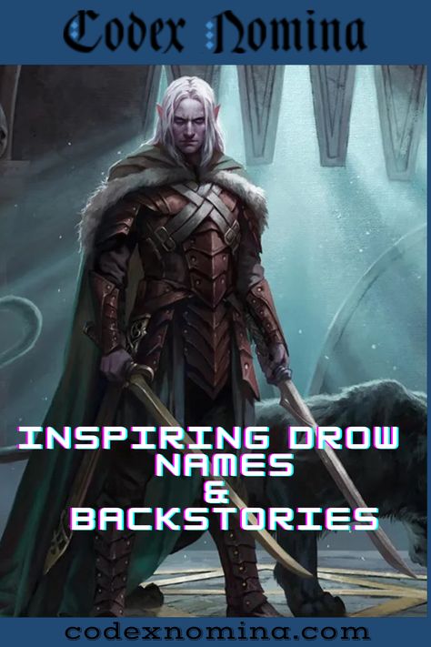 177 Inspiring Drow Names and Backstories - Codex Nomina Drow Names Dnd, Drow City, Drow Names, Drow Dnd, Fantasy City Names, Dnd Drow, Drow Male, Half Drow, Gamer Stuff