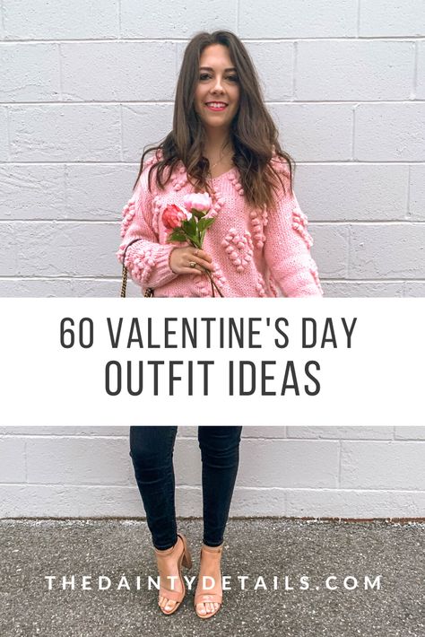 Business Casual Valentines Outfit, Valentines Outfit For Work, Valentines Date Outfit Casual, Cute Valentine’s Day Outfits For Women, Women’s Valentine’s Day Outfit, Galentine Party Outfit Ideas, Womens Valentines Day Outfit, What To Wear For Valentines Day, Cold Weather Valentines Day Outfit