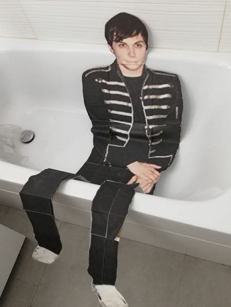 Red Emo Accessories, Frank Iero Gloves, Frank Iero Skeleton Gloves, Gerard Way Cardboard Cutout, Frank Iero Outfit, Frank Iero Funny, Frank Iero Fanart, Frank Iero Revenge Era, Gerard And Frank