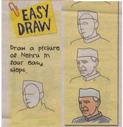 Nehru Easy Draw Jawahar Lal Nehru Sketch, Nehru Pictures, Jawaharlal Nehru Drawing, Nehru Drawing, Children Drawing, Easy Draw, Jawaharlal Nehru, Drawing Step By Step, Dragon Ball Art Goku