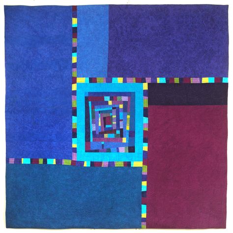 Cindy Grisdela, Abstract Quilts, Contemporary Art Quilt, Quilt Backs, Locker Hooking, Improv Quilting, Art Quilting, Tie Quilt, Abstract Quilt