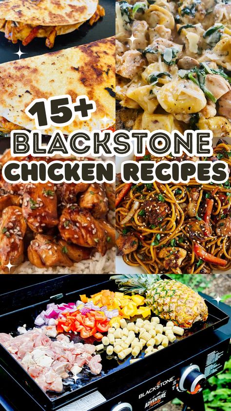 Grilling enthusiasts and chicken lovers! Get ready to take your Blackstone cooking to the next level with these Blackstone Chicken Recipes Blackstone Chicken Lo Mein, Blackstone Chicken Recipes Healthy, Easy Blackstone Meals Chicken, Blackstone Chicken Thigh Recipes, Chicken Recipes On The Blackstone, Chicken Griddle Recipes, Chicken Recipes Blackstone, Blackstone Grill Recipes Chicken, Chicken On The Blackstone Griddle