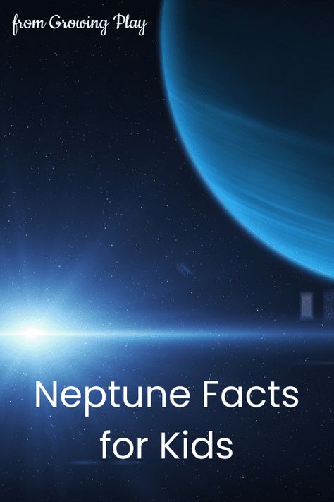 Learn all about the planet neptune, it's surface, moons, and more with these neptune facts for kids. Plus, free printables for even more fun! Neptune Project For Kids, Neptune Facts For Kids, Neptune Moons, Facts About Neptune, Neptune Project, Neptune Facts, Solar System Facts, Voyager Spacecraft, Planet Neptune