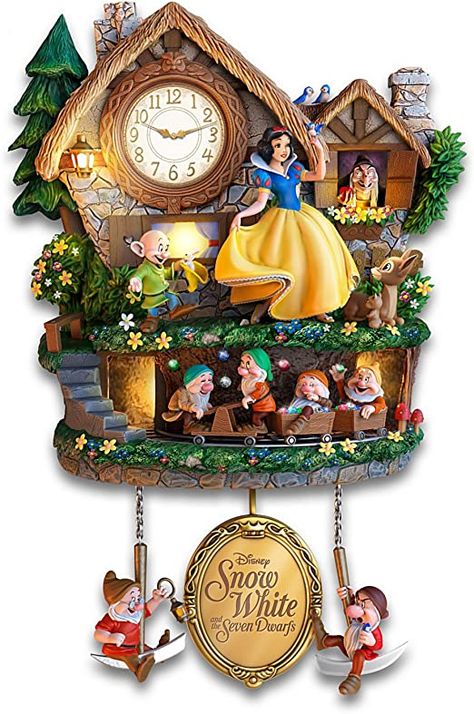 Bradford Exchange Disney, Disney Clock, Old Hag, Cottage Lighting, Sette Nani, Disney Snow White, Peanuts Christmas, Snow White And The Seven Dwarfs, The Seven Dwarfs