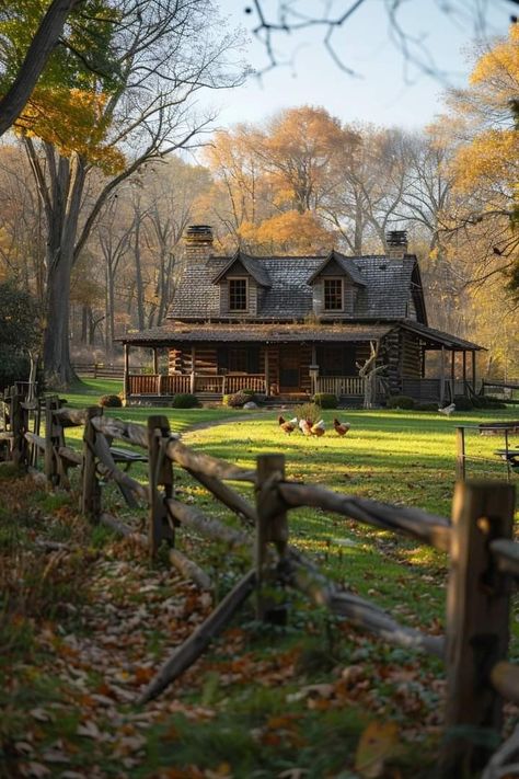 Homestead In The Woods, Rustic Cabins In The Woods, Appalachian Cabin, Farm In The Woods, Isolated Mansion, Farmhouse In The Woods, Cabin Homestead, Sweetie Fox, Homestead Cabin