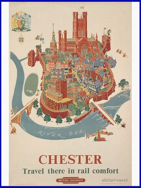 Race To 100, Chester Uk, Travel Advertising, Railway Posters, British Railways, Retro Posters, Retro Metal Signs, Advertising Posters, British Rail