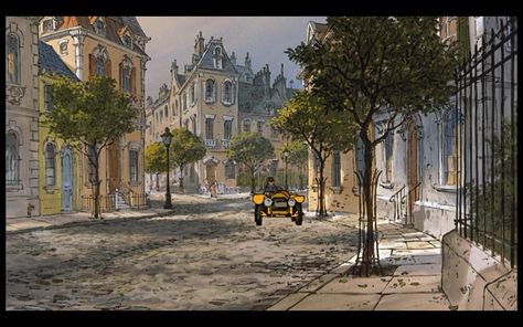 The Aristocats - Paris. Lovely, lovely illustrations Foto Disney, Disney Crossover, Animation Disney, Disney Paris, The Aristocats, Twitter Header Pictures, Disney Background, Header Pictures, Disney Concept Art