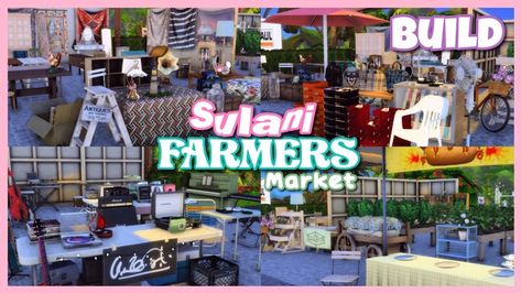 sulani farmers market 🍎 | download | Patreon Outdoor Eating Area, Sims 4 Black Hair, Market Stands, Sims 4 Clutter, Build Credit, Youth Activities, Outdoor Eating, Holy Moly, Outfit Plan