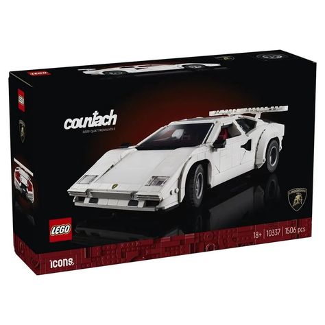 New LEGO Icons Lamborghini Countach revealed! Release: July 1st Price: $179.99 Pieces: 1506 Follow @falconbrickstudios for more news ________________ #lego #legonews #legoleaks #news #legoinstagram #legominifigures #starwars #legostarwars #legoleaks2024 #lego2024 #legoharrypotter #legocmf #legomarvel #falconbricks #bricks #legoninjago #minifigure #legogram #legocity #legoleak #moc #cmf #brick #afol #legobrick #legogram #legoset #legocollection #legobuild #newlego Vintage Car Decor, White Lamborghini, Model Cars Building, Construction Lego, Lego Builder, V12 Engine, Lego News, Super Sport Cars, Model Cars Kits