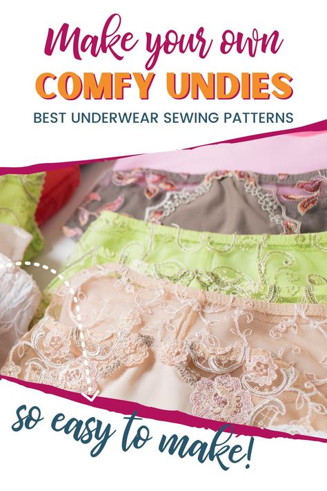 We all need underwear, and when we make our own, the undies we wear are even more special. Learn about the different underwear types along with some underwear sewing patterns to start sewing your own undies! Sewing Clothes Tutorials, Sewing Projects For Men, Easy Sewing Projects For Kids, Projects For Women, Diy Clothes Ideas, Hipster Pattern, Diy Clothes Patterns, Indie Patterns, Bralette Pattern