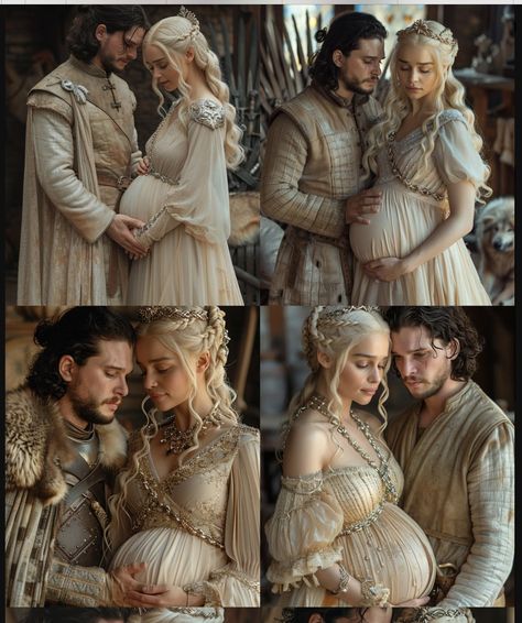 Game Of Thrones Fanfiction, Pregnant Targaryen, Daenerys X Jon, Daenerys Targaryen Baby, Pregnant Queen, Dany And Jon, Westeros Fashion, Daenerys And Jon, Jon Snow And Daenerys