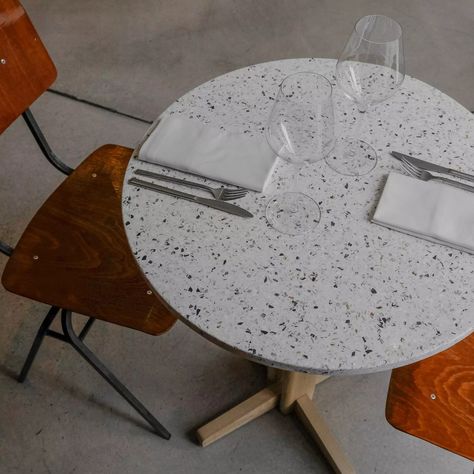 Table Michel © Paula Keramborgne Bistro Table Indoor, Table Bistrot, Table Metal, Bistro Table, France, Design