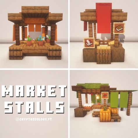 Minecraft Market, Minecraft Shops, Minecraft Decoration, Rumah Minecraft Sederhana, Minecraft Interior Design, Bangunan Minecraft, Minecraft Farm, Minecraft Cottage, Cool Minecraft Creations