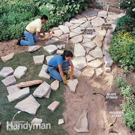 Ideas Para Decorar Jardines, Stone Garden Paths, Walkways Paths, Garden Walkway, Stone Pathway, Stone Path, Garden Path, Garden Pathway, Whimsical Garden