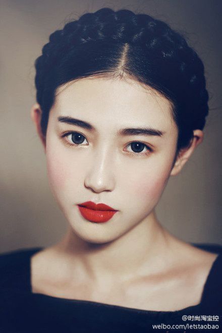 A Nymphet's Guide - Nymphet Makeup - Wattpad Natural Red Lips, Braided Crown Hairstyles, Makeup Tumblr, Skin Model, Perfect Lipstick, Red Lip Makeup, Asian Eyes, Crown Braid, Trendy Makeup