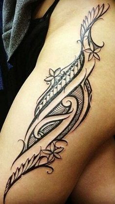 Maori Tattoo Frau, Tahitian Tattoo, Polynesian Leg Tattoo, Model Tattoos, Tattoo Perna, Polynesian Tattoos Women, Maori Tattoos, Polynesian Tattoos, Polynesian Tattoo Designs